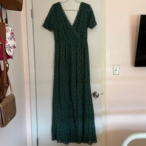 Green Lace Maxi Dress (Baltic Born)